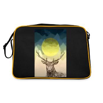 Cerf - Sac Retro - noir/or - Dos
