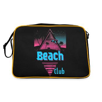Club de plage Retrowave - Sac Retro - noir/or - Dos