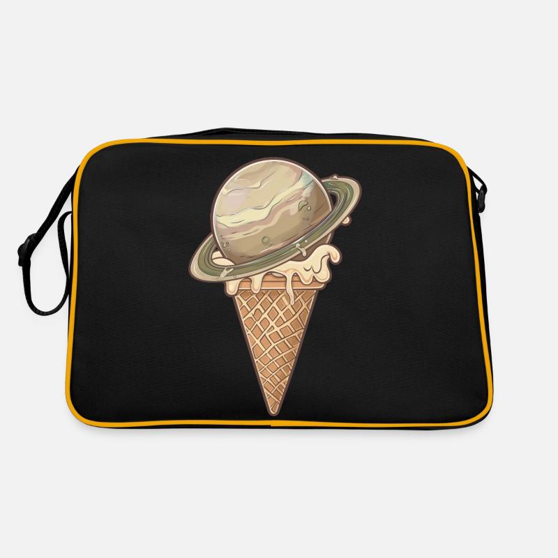 Ice planet Saturn Retro Bag