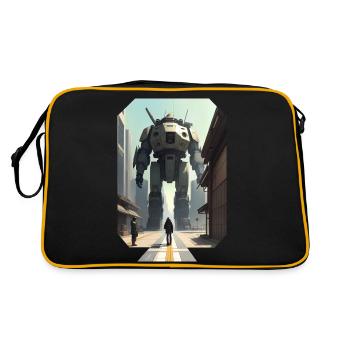 Manga Big Robot - Retro Bag - black/gold - Back