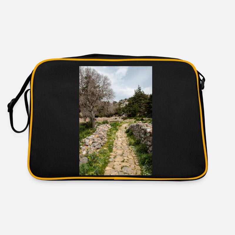 ruines du château médiéval Palio Pyli Kos Sac Retro