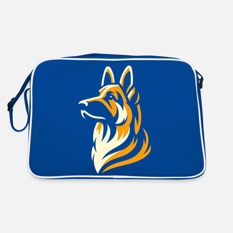 German Shepherd Elegance Retro Bag