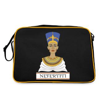 Nefertiti - Retro Bag - black/gold - Back