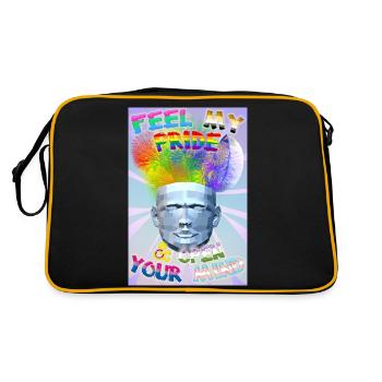 Ressentez ma fierté et ouvrez votre - Sac Retro - noir/or - Dos