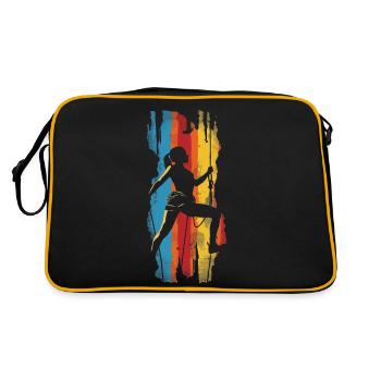 Femmes Escalade Rétro - Sac Retro - noir/or - Dos