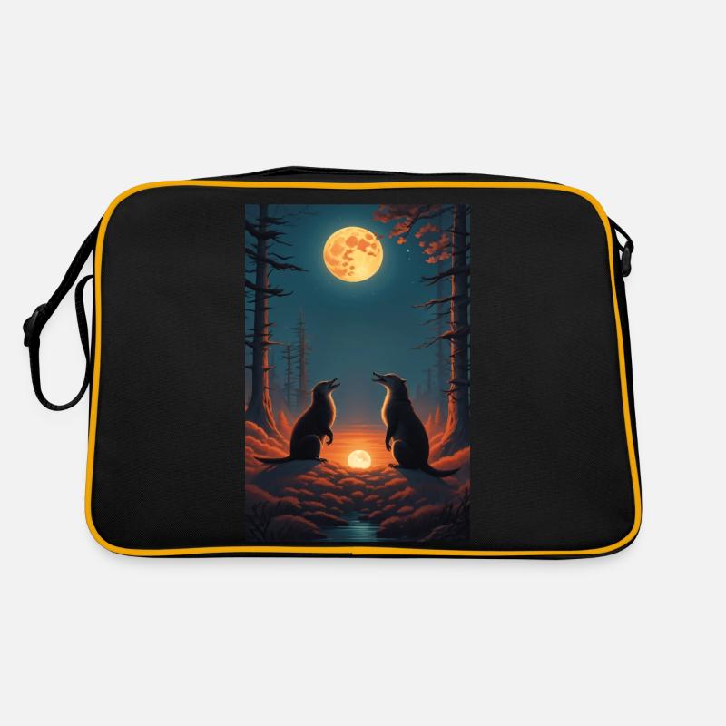 2 platypuses Sac Retro