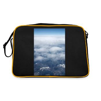 Cloud Formations and the alps near the Zugspitze - Retro Bag - black/gold - Back