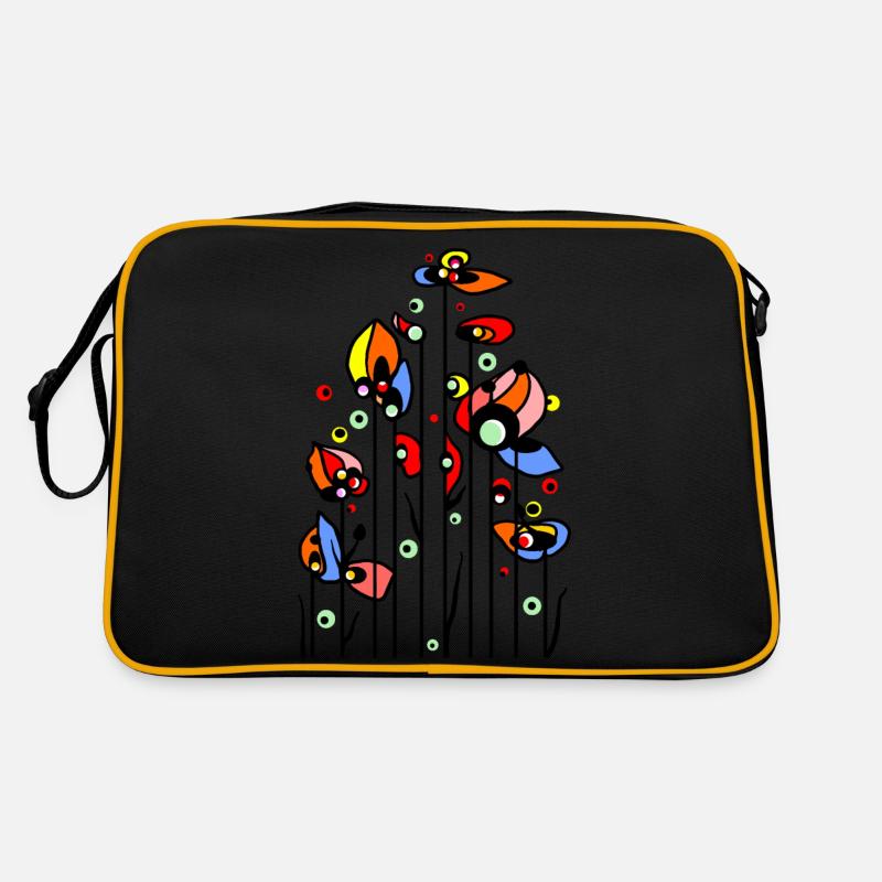 Fleur - Sac Retro - noir/or