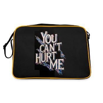 You Can't Hurt Me - Retro Bag - black/gold - Back