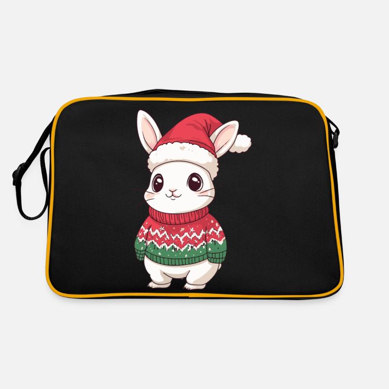 Bunny Christmas Retro Bag