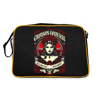 Comtesse cramoisi Gothique Rétro Vintage Bathory - Sac Retro - noir/or - Dos