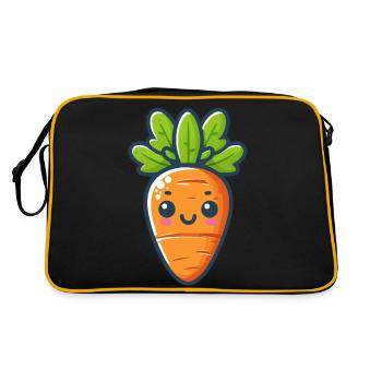 Small carrot - Retro Bag - black/gold - Back