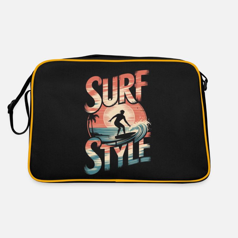 Surf style and vintage sun Retro Bag