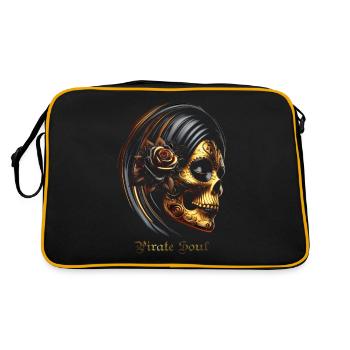 santa muerte - Sac Retro - noir/or - Dos