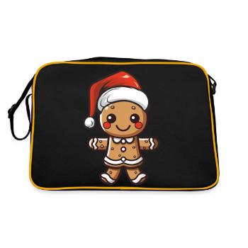 gingerbread man - Retro Bag - black/gold - Back