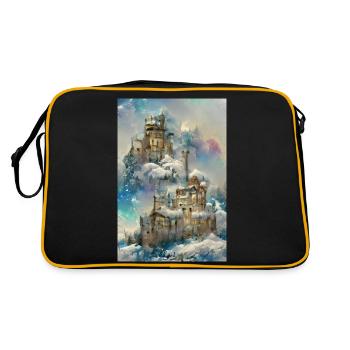 Winter Castle in the Sunlight Winter Sunlit - Retro Bag - black/gold - Back