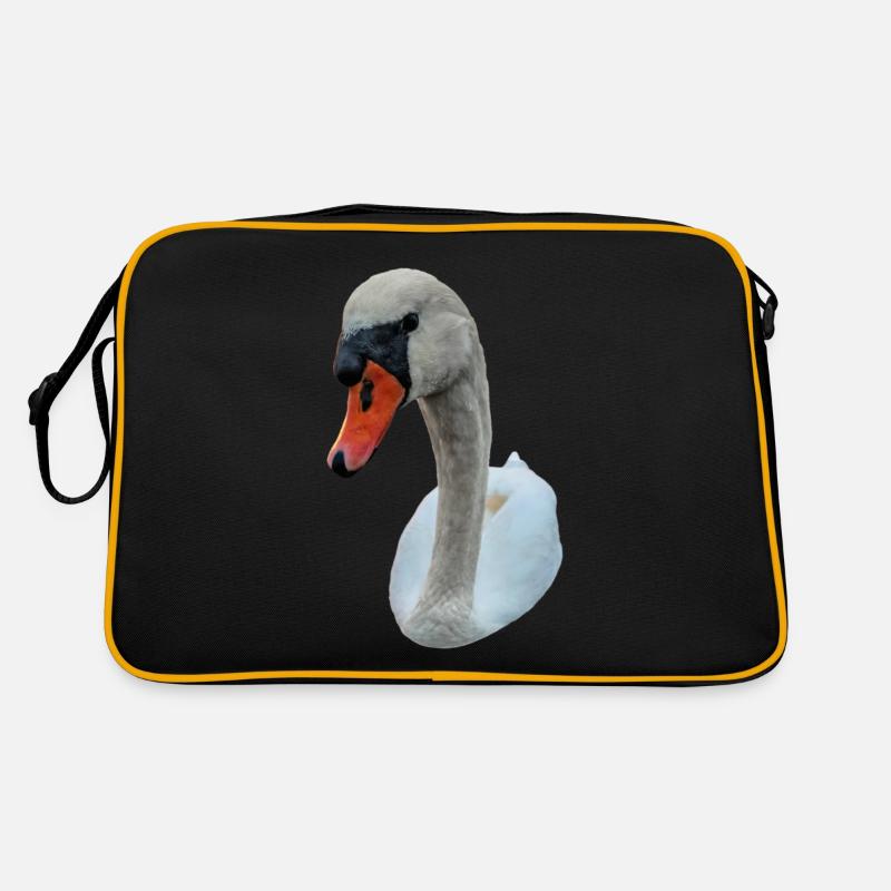Starrender Schwan Retro Tasche