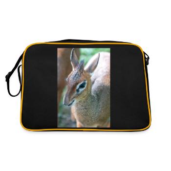 Kirk's dik-dik (in german Kirk-Dikdik Zwergrüssel - Retro Bag - black/gold - Back