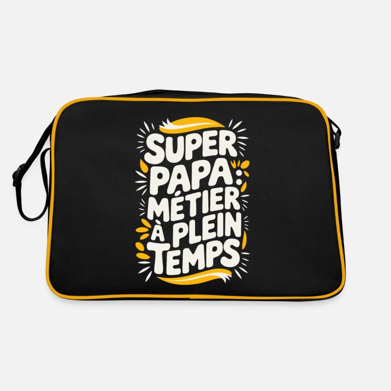 Super Papa Métier à Plein Temps Sac Retro