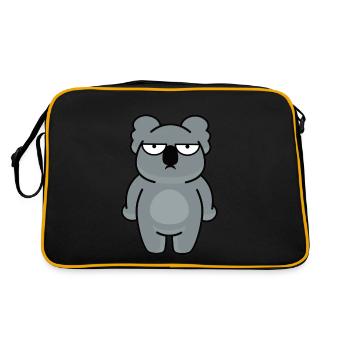 Miś koala - Retro Bag - black/gold - Back