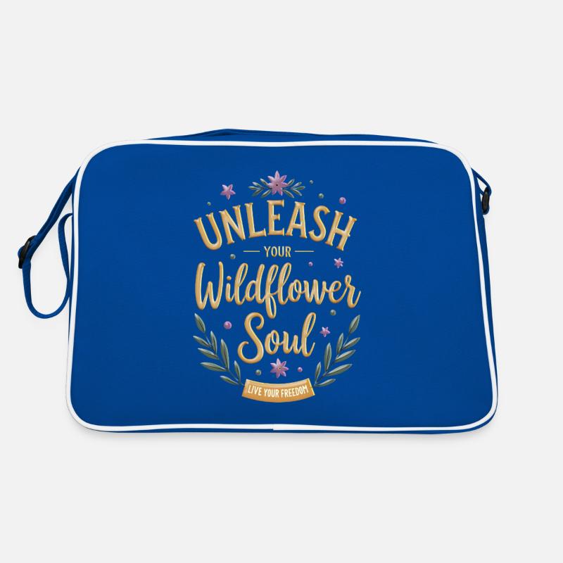 Entfessle deine Wildblumenseele! Retro Tasche