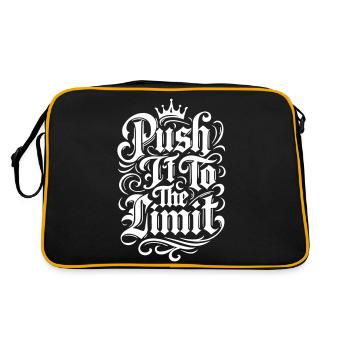 Push it to the limit - Retro Bag - black/gold - Back
