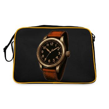 Pilot's watch for watch collectors of vintage watches - Retro Bag - black/gold - Back