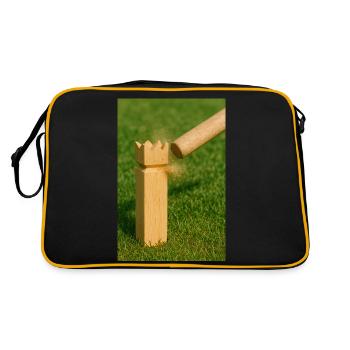 Sport - Kubb - Retro Tasche - Schwarz/Gold - Hinten