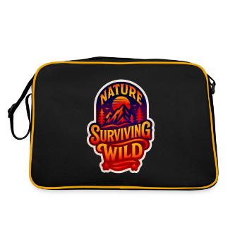 Nature Grit: Endure | Adapt | Rise - Retro Bag - black/gold - Back