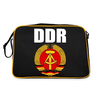 Manteau RDA des bras avec des lettres blanches - Sac Retro - noir/or - Dos