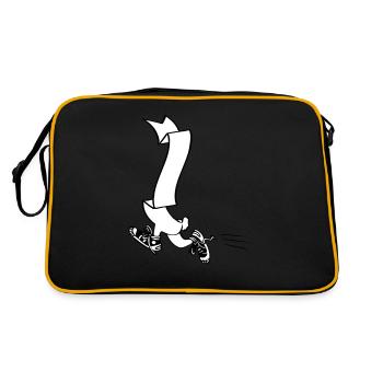 Bannière Hommes | Graphique-vectoriel - Sac Retro - noir/or - Dos