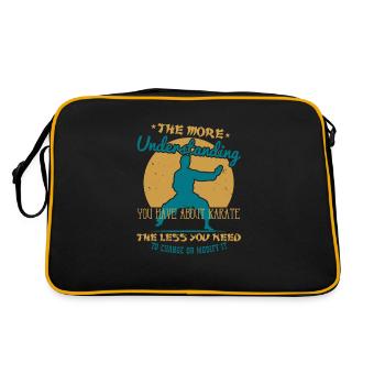 Karate the more you know about karate, the less - Retro Bag - black/gold - Back