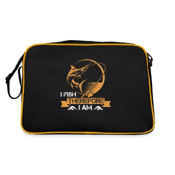 Angler I fish that's why I'm - Retro Bag - black/gold - Back