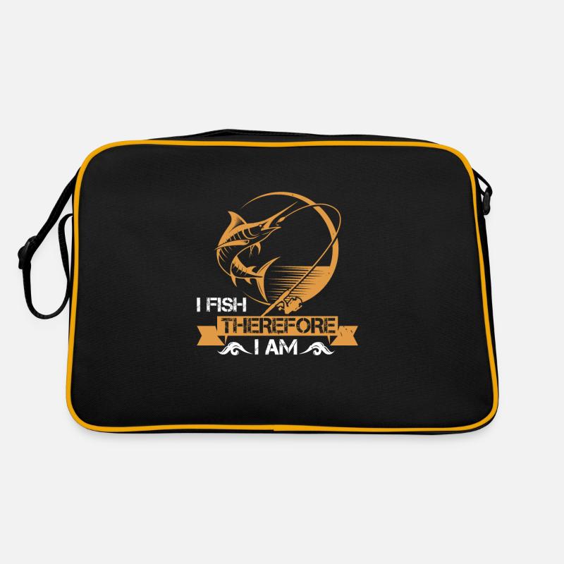 Angler ich fische deshalb bin ich Retro Tasche