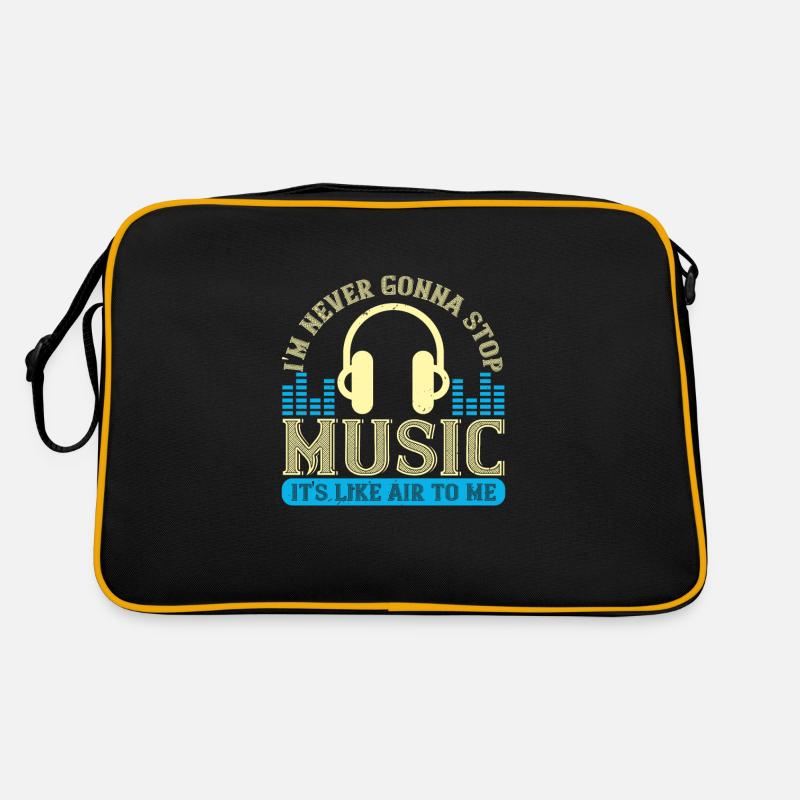 Musique Si je joue de la musique, c’est - Sac Retro - noir/or