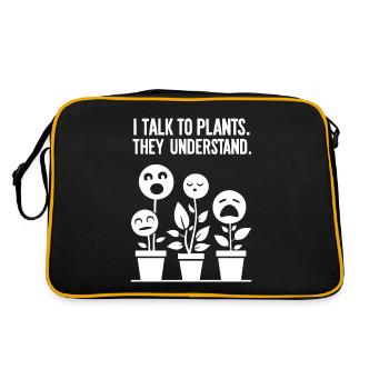 Plant Understander: Communication with Green - Retro Bag - black/gold - Back