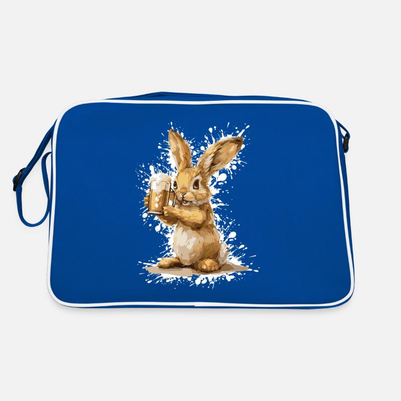 Bunny Beer Funny Retro Bag