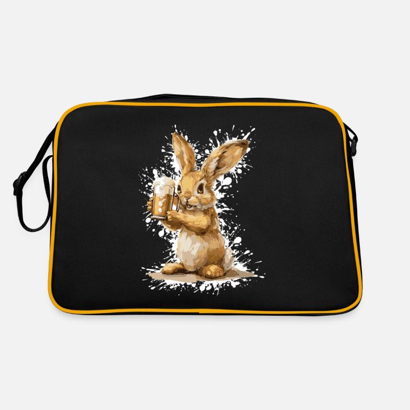 Hase Bier Lustig Retro Tasche