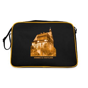 Krebes Vogtland Museum Hermann-Vogel-Haus - Retro Bag - black/gold - Back