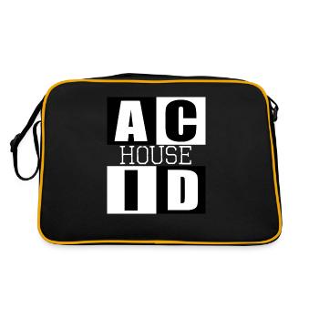 Logo de la musique ACID HOUSE - Sac Retro - noir/or - Dos