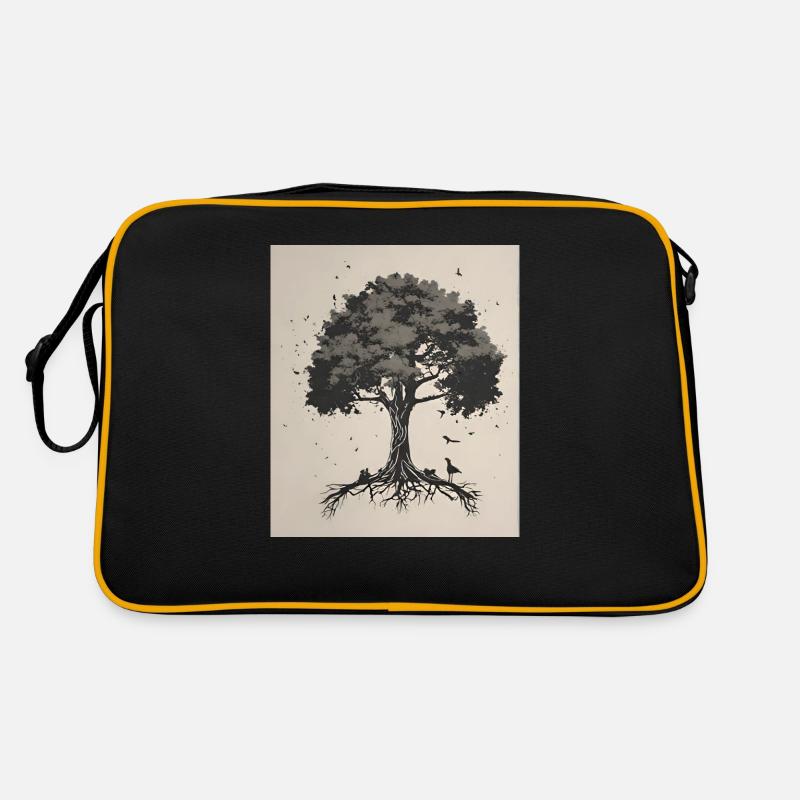 Baum des Lebens Retro Tasche