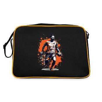 Joueur de handball Streetwear Style iconique - Sac Retro - noir/or - Dos