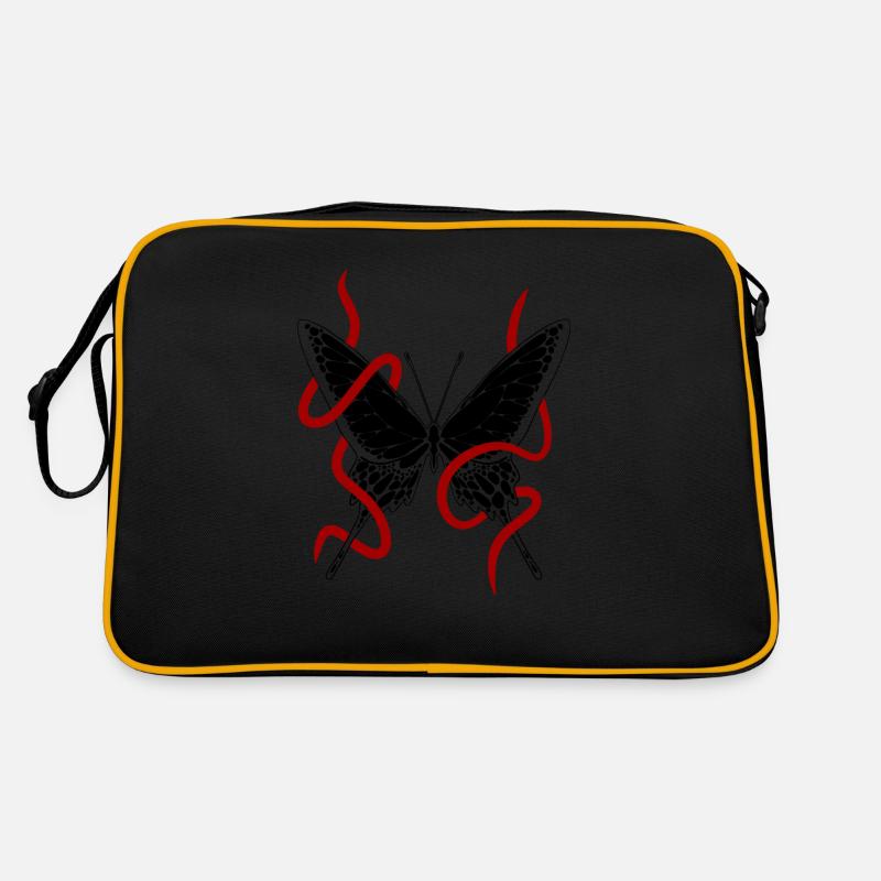 Red rope and red rope - Sac Retro - noir/or