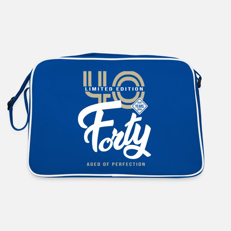 40 Jahre vierzig Geburtstagsgeschenk 40 Jahre Retro Tasche