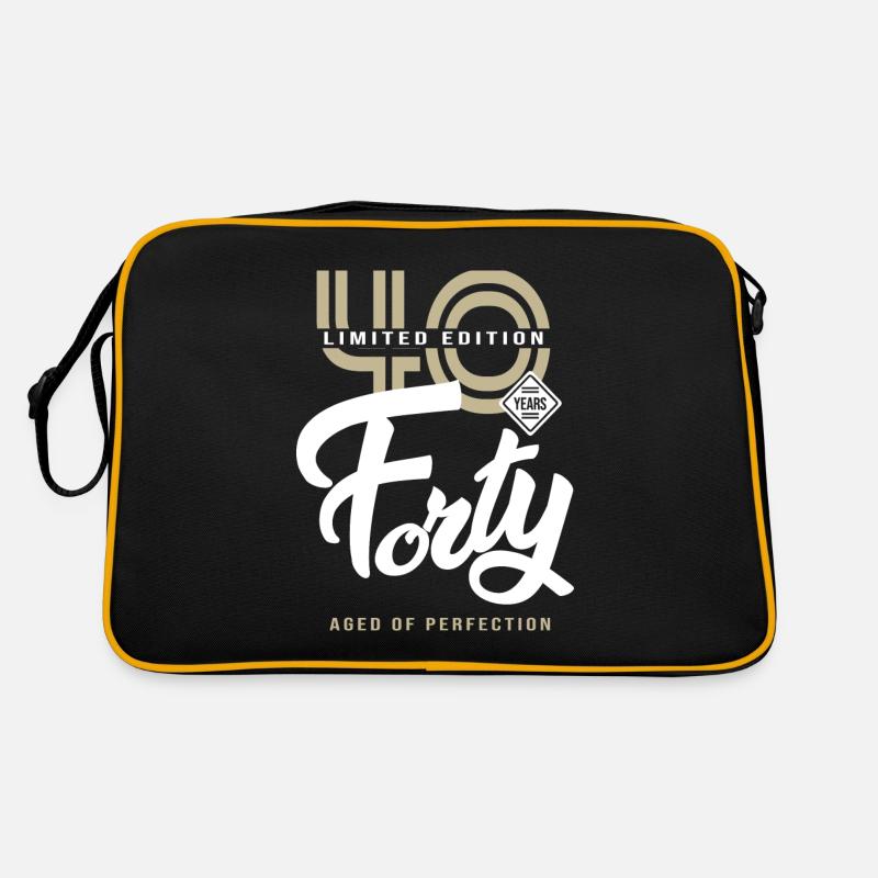 40 Jahre vierzig Geburtstagsgeschenk 40 Jahre Retro Tasche