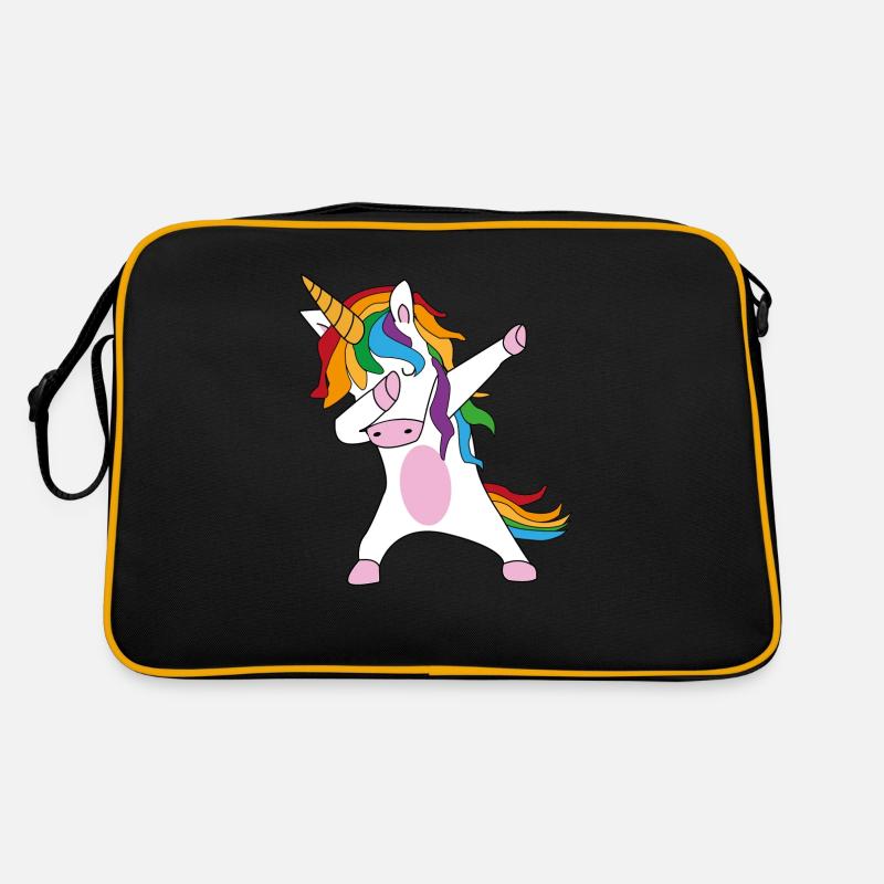Einhorn Dabbing Unicorn Einhörner Geschenkidee Retro Tasche