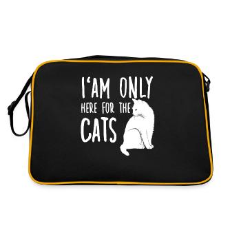 Propriétaire de chats Mignon Chaton Propriétaire de chat - Sac Retro - noir/or - Dos