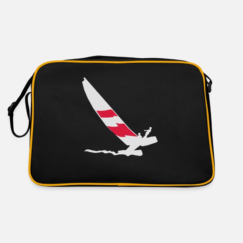 Katamaran - Retro Tasche - Schwarz/Gold
