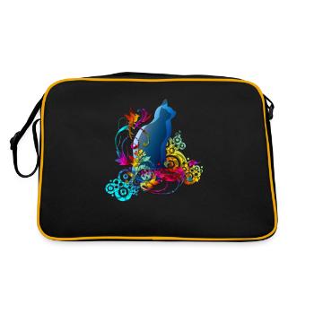 LOVE CATS - Retro Bag - black/gold - Back