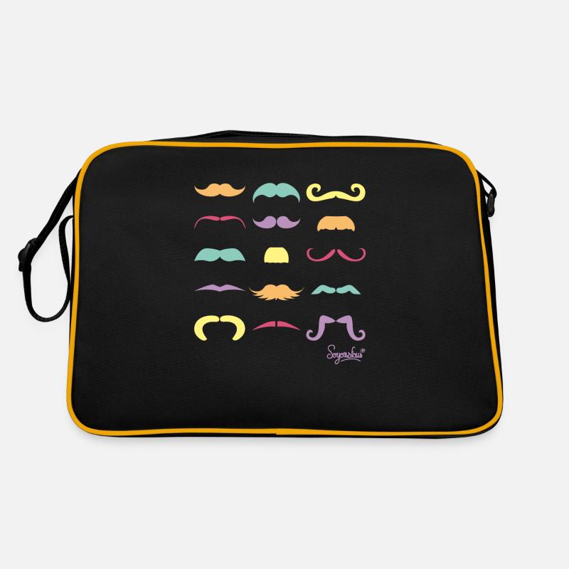 SOMMER MOUSTACHES SOYONSFOUS Retro Tasche